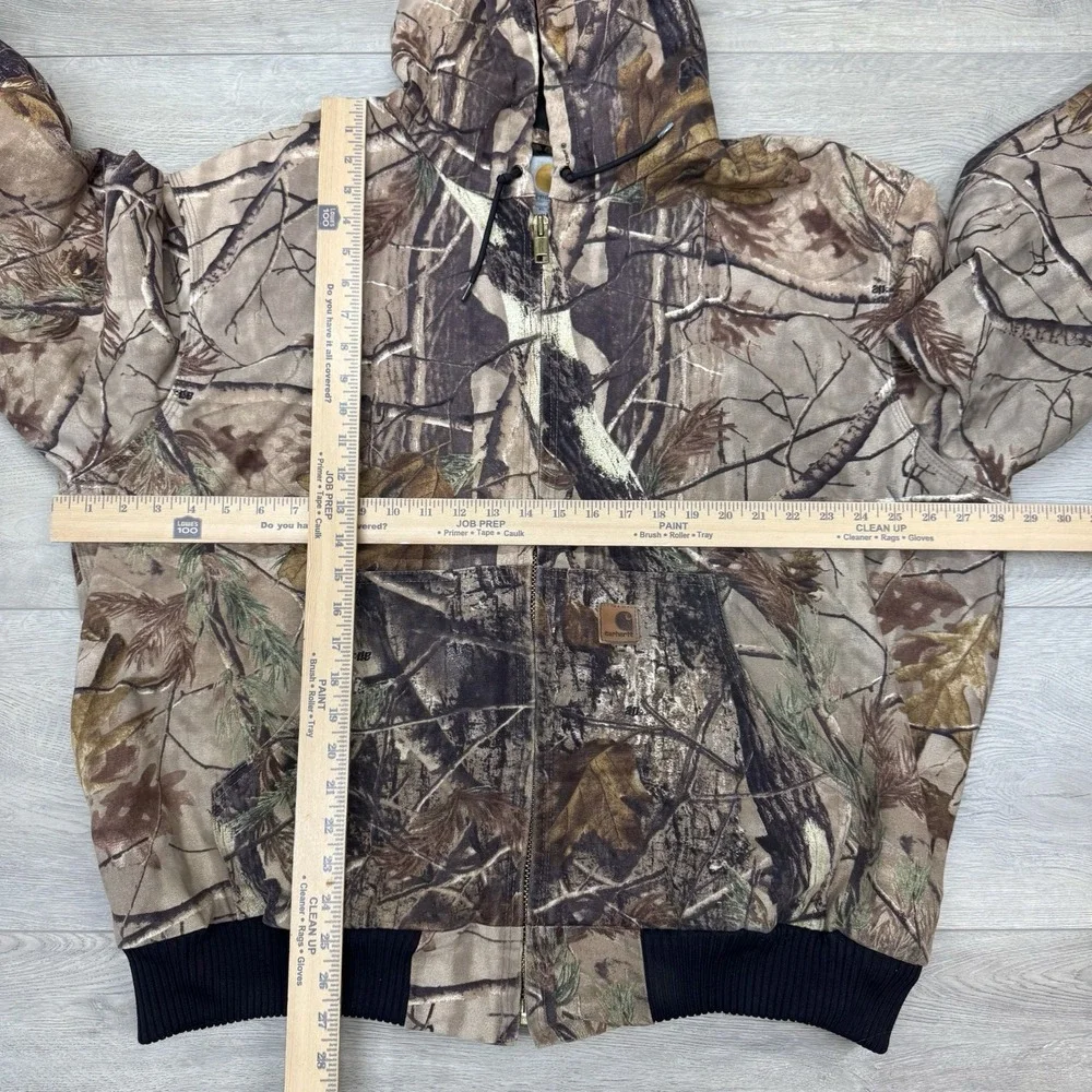 Carhartt Realtree Camo Canvas Coat Men's Sz XL Skater Grunge‎ Hunt